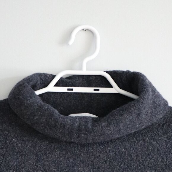 Aritzia Community Women's Sz S Blue Wool Turtleneck Stretch Pullover Sweater - Picture 5 of 11